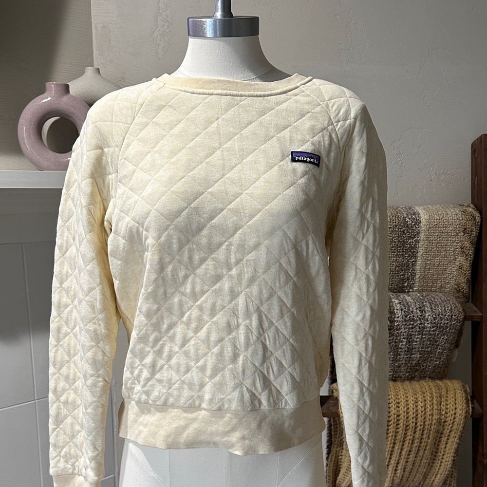 Patagonia heathered yellow Quilted Sweatshirt